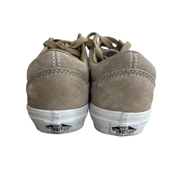 Vans Old Skool Suede Beige Skate Shoes Mens 5 Womens 6.5 PFC-Free - Picture 3 of 5
